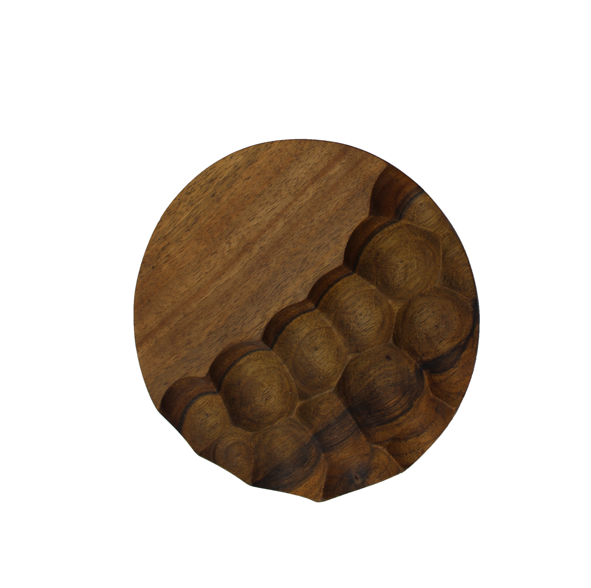 Assiette en bois ronde, SACHA TOGNOLI, made in France