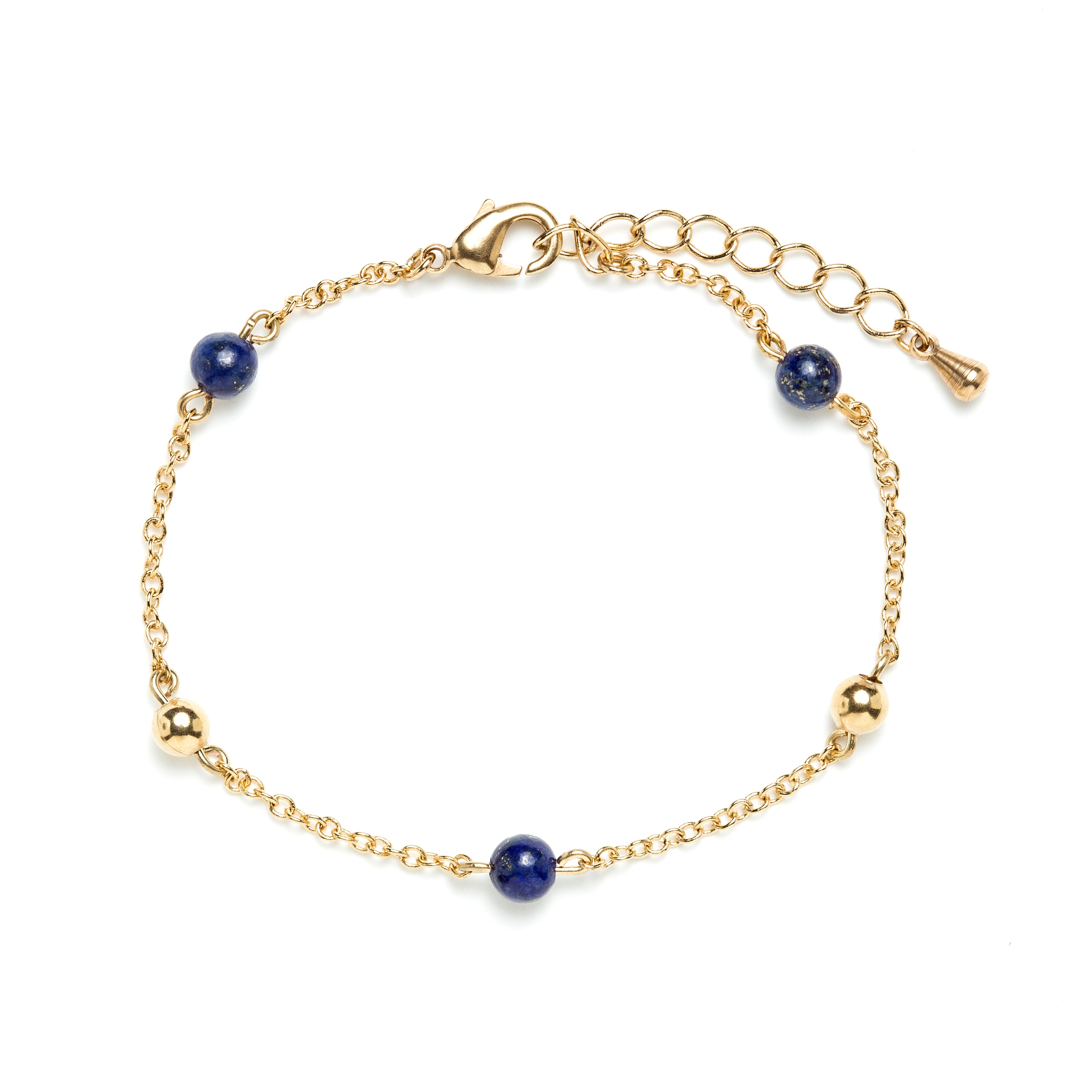 Bracelet Massilia lapis-lazuli, JOUR DE MISTRAL, made in France et écoresponsable