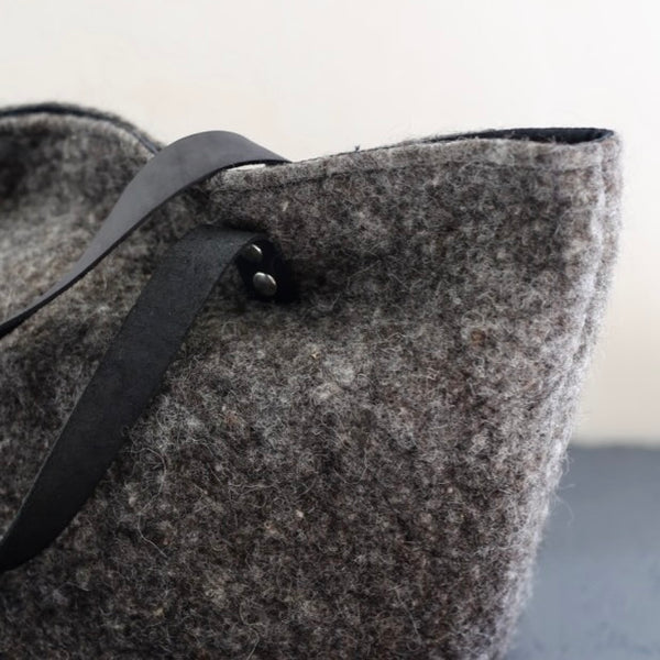 sac cabas Anne en feutre, HELOISE LEVIEUX, made in France et écoresponsable