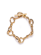 Bracelet Théodore en maille dorée APRIL PLEASE, made in France et écoresponsable