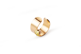 Bijou d'oreille Tobias comme un anneau avec un cristal, APRIL PLEASE, made in France