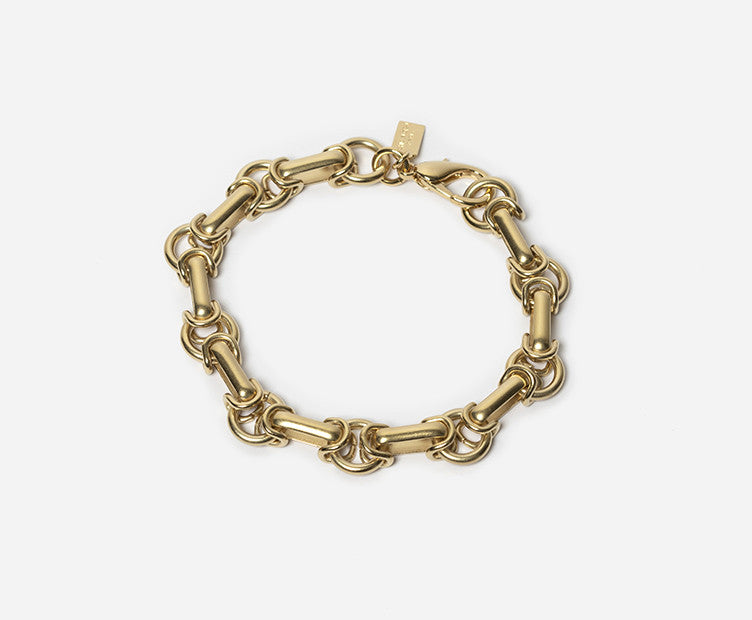 Bracelet Jefferson maille 80 articulée, CHIC ALORS; made in France