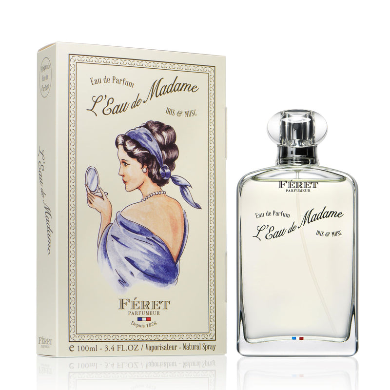 Eau de Parfum L'eau de Madame FERET Parfumeur, cosmétique bio 100% français et écoresponsable.