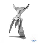 Coffret fourchette à découper brossée et support inox, TRIDENS, made in France et écoresponsable
