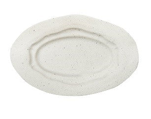 Oval dish S Refectory sanded matt